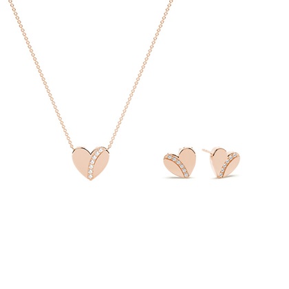 Rose Gold Diamond Jewellery Gifts Sets