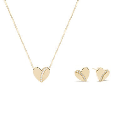 Yellow Gold Diamond Jewellery Gifts Sets