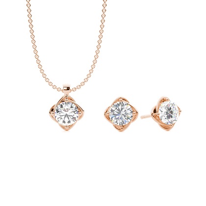 Rose Gold Diamond Jewellery Gifts Sets
