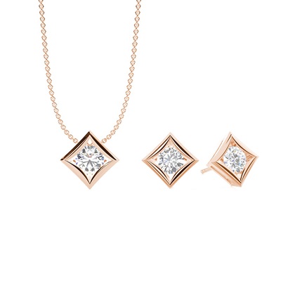 Rose Gold Diamond Jewellery Gifts Sets