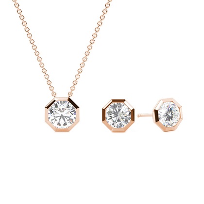 Rose Gold Diamond Jewellery Gifts Sets