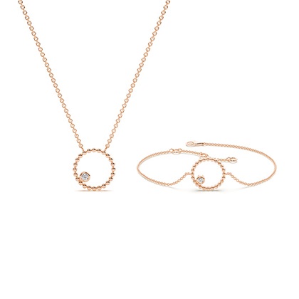 Rose Gold Diamond Jewellery Gifts Sets