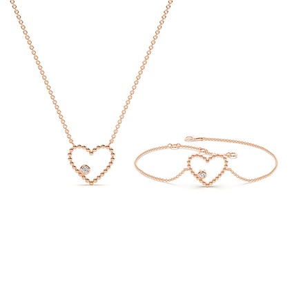 Rose Gold Diamond Jewellery Gifts Sets