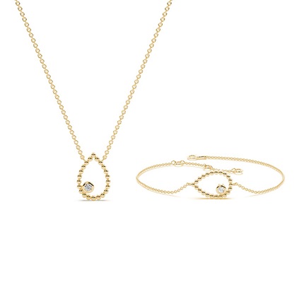 Yellow Gold Diamond Jewellery Gifts Sets