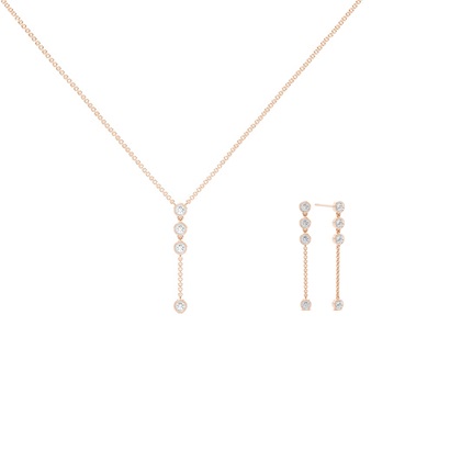 Rose Gold Diamond Jewellery Gifts Sets