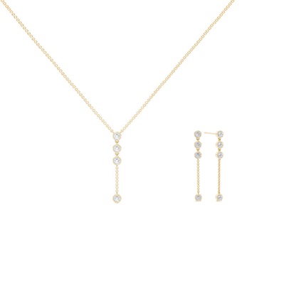 Yellow Gold Diamond Jewellery Gifts Sets