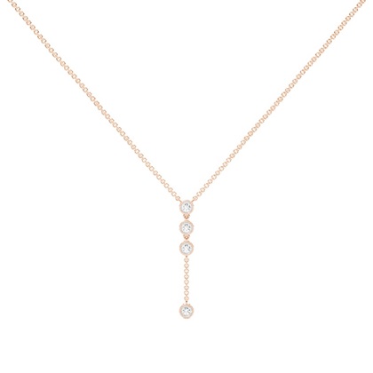 Set aus Lariat-Kette, Halskette und Ohrringen