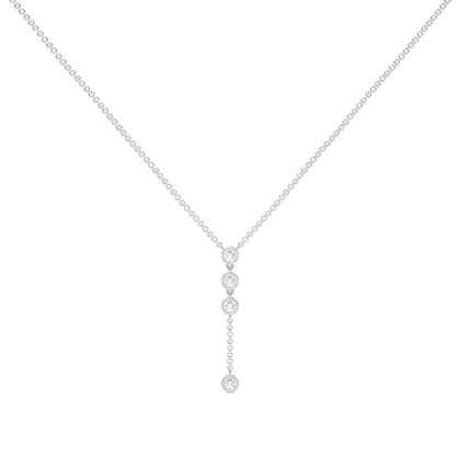 Set aus Lariat-Kette, Halskette und Ohrringen