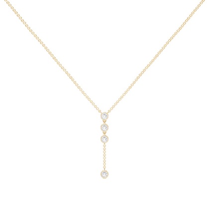 Set aus Lariat-Kette, Halskette und Ohrringen