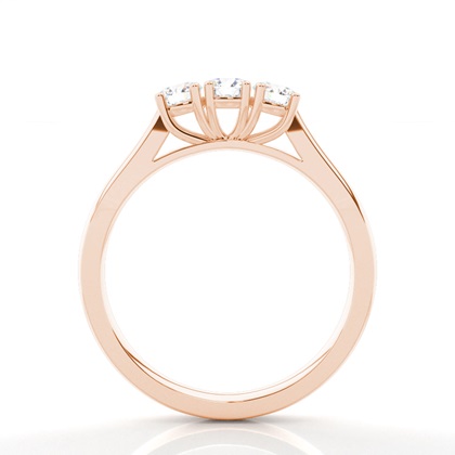 Round Trilogy Engagement Rings