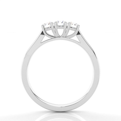 Round Trilogy Engagement Rings