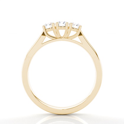 Round Trilogy Engagement Rings